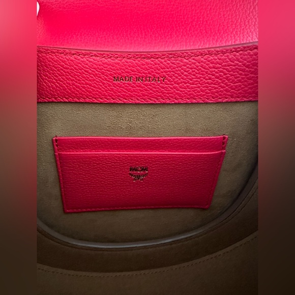 Authentic MCM Leather Patricia Colorblock Small Crossbody Bag Handbag NEW - Picture 11 of 13